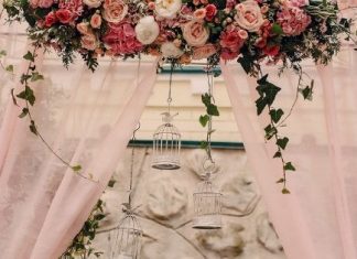 room decoration for a wedding night