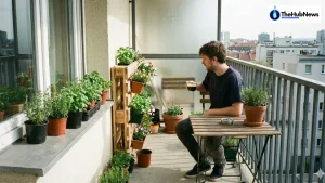DIY vertical garden for small balcony