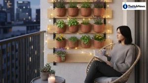 DIY vertical garden for small balcony