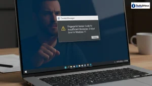 Fingerprint Sensor Code 10 Insufficient Resources