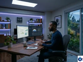 Circadian lighting for home office