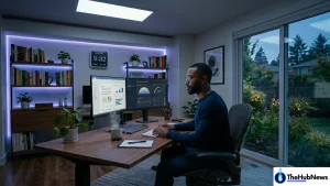 Circadian lighting for home office