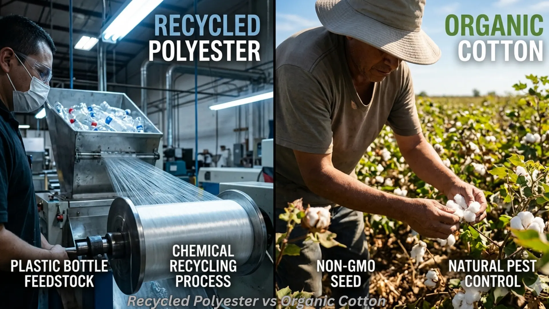 Organic Polyester Recycled Polyester vs Organic Cotton:A Sustainable Fashion Guide